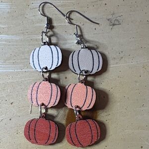 Pumpkin Dangle Earrings